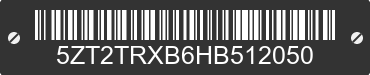 2017 FOREST RIVER Tracer 5ZT2TRXB6HB512050 VIN decoded