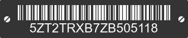 0 FOREST RIVER Tracer 5ZT2TRXB7ZB505118 VIN decoded