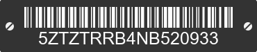 2022 FOREST RIVER Tracer 5ZTZTRRB4NB520933 VIN decoded
