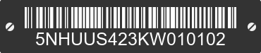 2019 FOREST RIVER US Cargo Round Top 5NHUUS423KW010102 VIN decoded