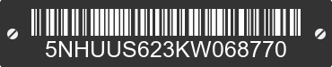 2019 FOREST RIVER US Cargo Round Top 5NHUUS623KW068770 VIN decoded