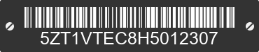 2017 FOREST RIVER V-TREC 5ZT1VTEC8H5012307 VIN decoded