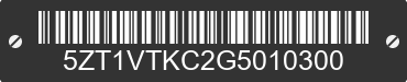 2016 FOREST RIVER V-TREC 5ZT1VTKC2G5010300 VIN decoded