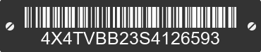 2025 FOREST RIVER Vibe 4X4TVBB23S4126593 VIN decoded