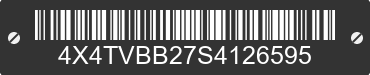 2025 FOREST RIVER Vibe 4X4TVBB27S4126595 VIN decoded