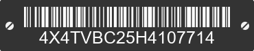 2017 FOREST RIVER Vibe 4X4TVBC25H4107714 VIN decoded