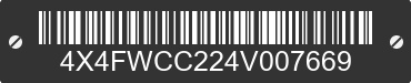 2004 FOREST RIVER Wildcat 4X4FWCC224V007669 VIN decoded