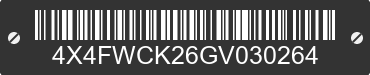 2016 FOREST RIVER Wildcat 4X4FWCK26GV030264 VIN decoded