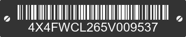 2005 FOREST RIVER Wildcat 4X4FWCL265V009537 VIN decoded