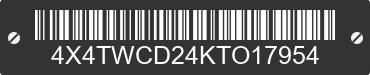 2019 FOREST RIVER Wildcat 4X4TWCD24KTO17954 VIN decoded