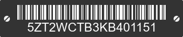2019 FOREST RIVER Wildcat 5ZT2WCTB3KB401151 VIN decoded