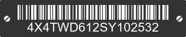 2025 FOREST RIVER Wildwood Towables 4X4TWD612SY102532 VIN decoded