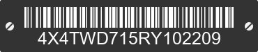 2024 FOREST RIVER Wildwood Towables 4X4TWD715RY102209 VIN decoded