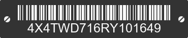2024 FOREST RIVER Wildwood Towables 4X4TWD716RY101649 VIN decoded