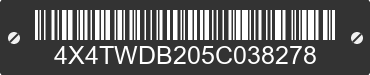 2005 FOREST RIVER Wildwood Towables 4X4TWDB205C038278 VIN decoded