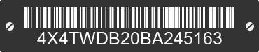 2011 FOREST RIVER Wildwood Towables 4X4TWDB20BA245163 VIN decoded