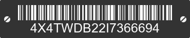 0 FOREST RIVER Wildwood Towables 4X4TWDB22I7366694 VIN decoded