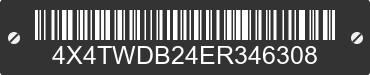 2014 FOREST RIVER Wildwood Towables 4X4TWDB24ER346308 VIN decoded