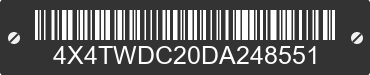 2013 FOREST RIVER Wildwood Towables 4X4TWDC20DA248551 VIN decoded