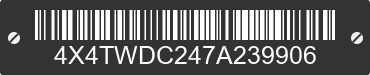 2007 FOREST RIVER Wildwood Towables 4X4TWDC247A239906 VIN decoded