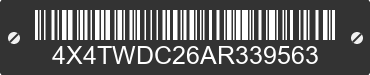 2010 FOREST RIVER Wildwood Towables 4X4TWDC26AR339563 VIN decoded