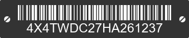 2017 FOREST RIVER Wildwood Towables 4X4TWDC27HA261237 VIN decoded