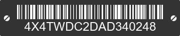 2010 FOREST RIVER Wildwood Towables 4X4TWDC2DAD340248 VIN decoded