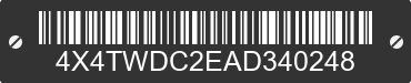 2010 FOREST RIVER Wildwood Towables 4X4TWDC2EAD340248 VIN decoded
