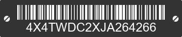2018 FOREST RIVER Wildwood Towables 4X4TWDC2XJA264266 VIN decoded