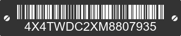 2021 FOREST RIVER Wildwood Towables 4X4TWDC2XM8807935 VIN decoded