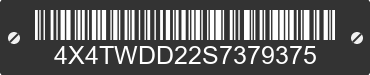 2025 FOREST RIVER Wildwood Towables 4X4TWDD22S7379375 VIN decoded