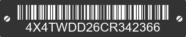 2012 FOREST RIVER Wildwood Towables 4X4TWDD26CR342366 VIN decoded