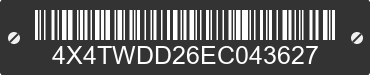 2014 FOREST RIVER Wildwood Towables 4X4TWDD26EC043627 VIN decoded