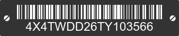 2026 FOREST RIVER Wildwood Towables 4X4TWDD26TY103566 VIN decoded