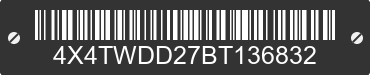 2011 FOREST RIVER Wildwood Towables 4X4TWDD27BT136832 VIN decoded
