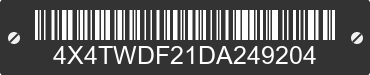 2013 FOREST RIVER Wildwood Towables 4X4TWDF21DA249204 VIN decoded