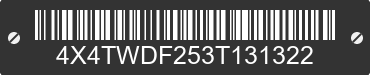 2003 FOREST RIVER Wildwood towables 4X4TWDF253T131322 VIN decoded