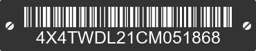 2012 FOREST RIVER Wildwood Towables 4X4TWDL21CM051868 VIN decoded