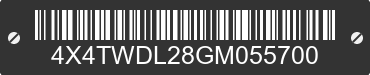 2016 FOREST RIVER Wildwood Towables 4X4TWDL28GM055700 VIN decoded