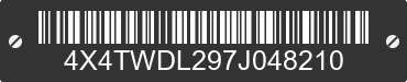 2007 FOREST RIVER Wildwood Towables 4X4TWDL297J048210 VIN decoded