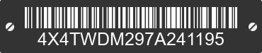2007 FOREST RIVER Wildwood Towables 4X4TWDM297A241195 VIN decoded