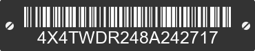 2008 FOREST RIVER Wildwood Towables 4X4TWDR248A242717 VIN decoded