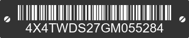 2016 FOREST RIVER Wildwood Towables 4X4TWDS27GM055284 VIN decoded