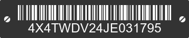 2018 FOREST RIVER Wildwood Towables 4X4TWDV24JE031795 VIN decoded