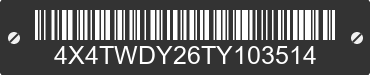 2026 FOREST RIVER Wildwood Towables 4X4TWDY26TY103514 VIN decoded
