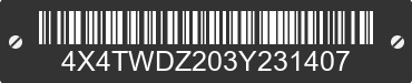 2003 FOREST RIVER Wildwood towables 4X4TWDZ203Y231407 VIN decoded