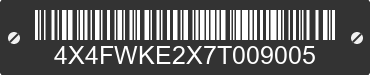 2007 FOREST RIVER Winter Creek 4X4FWKE2X7T009005 VIN decoded