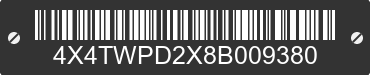 2008 FOREST RIVER Work and Play 4X4TWPD2X8B009380 VIN decoded