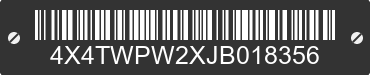 2018 FOREST RIVER Work and Play 4X4TWPW2XJB018356 VIN decoded