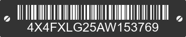 2010 FOREST RIVER XLR Toy Hauler 4X4FXLG25AW153769 VIN decoded